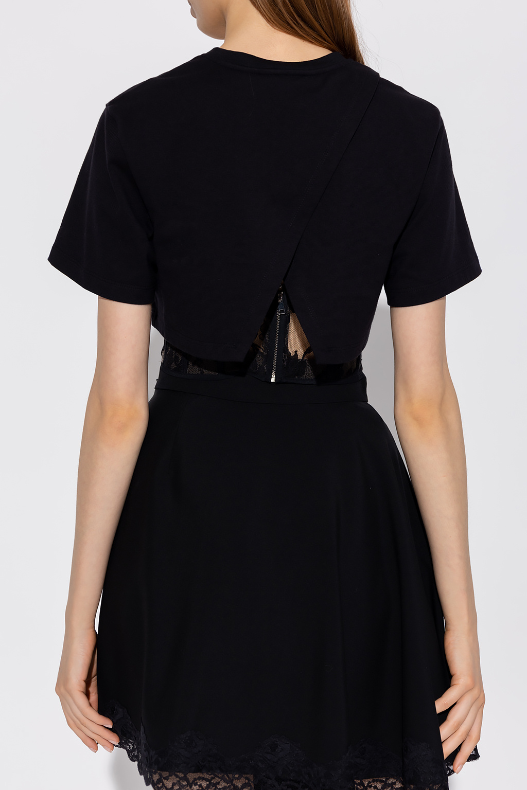 layered corset T - shirt Alexander McQueen - ALEXANDER layered corset T - shirt Alexander McQueen - ALEXANDER